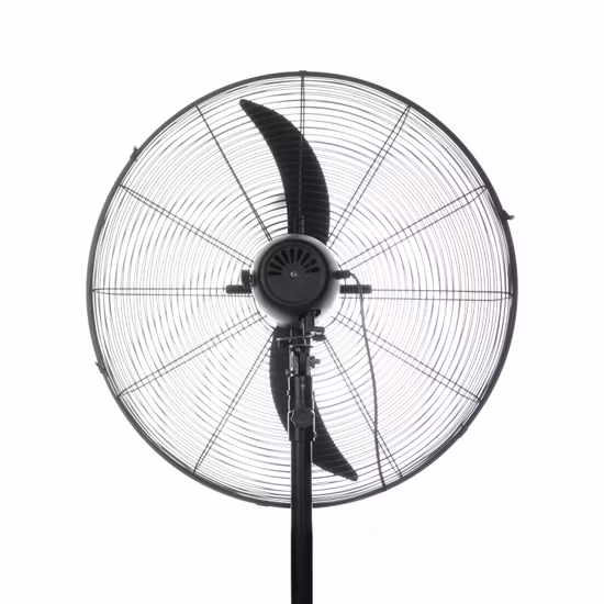 Роскошный металлический сверхмощный промышленный вентилятор с осциллирующей подставкой